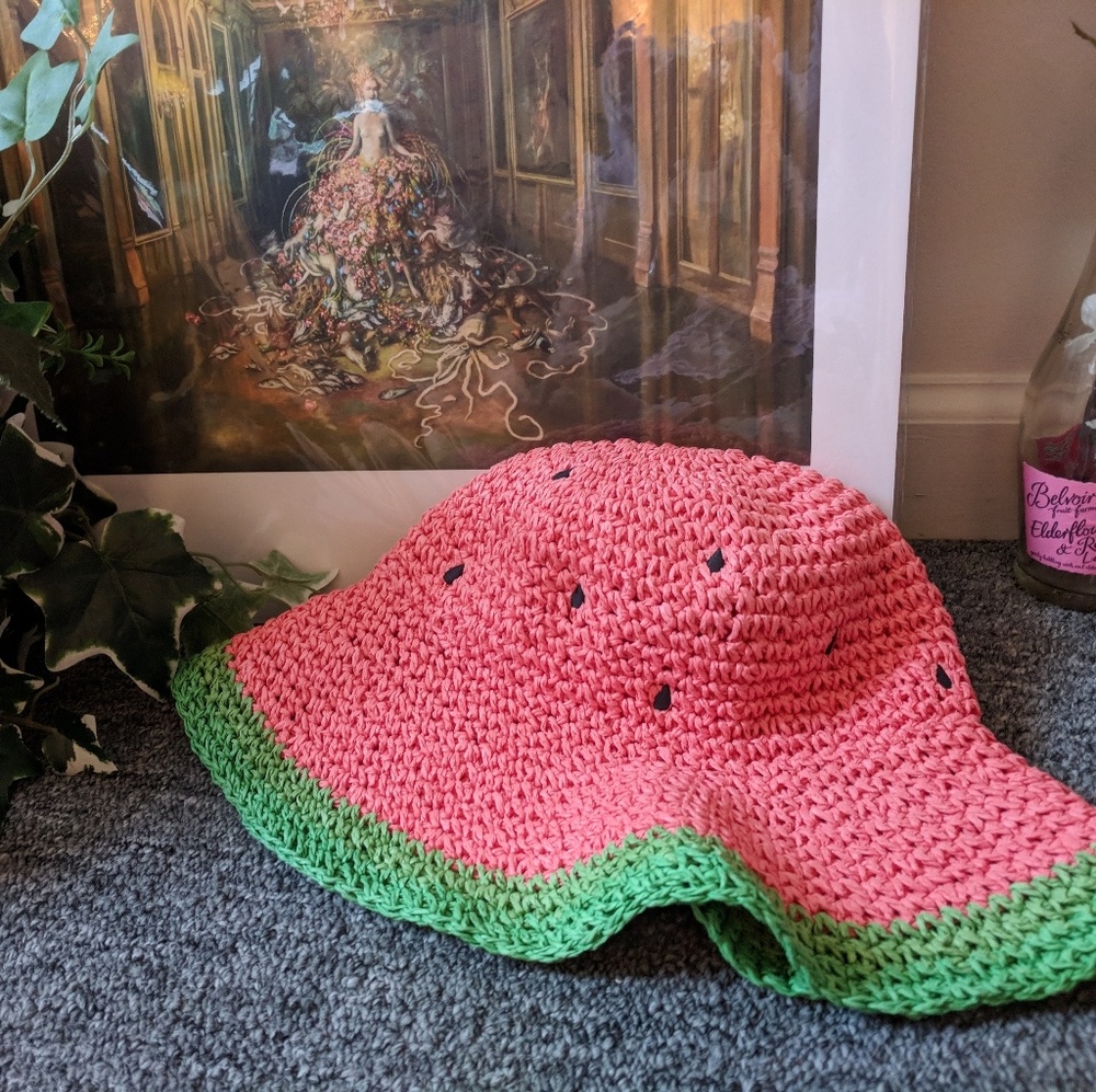 Adorable Watermelon Floppy Summer Hat